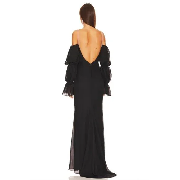 Katie May Estella Gown Black Party Elegant - Picture 3 of 9